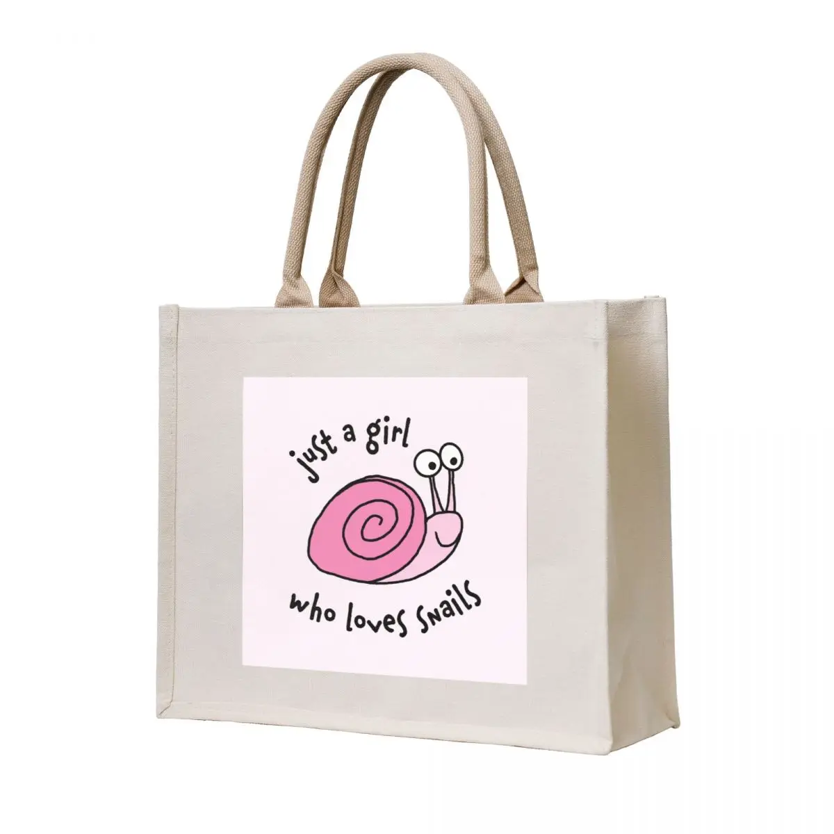 

Just a girl who loves snails Tote Bag Canvas stote bag shopper bags custom canvas bag