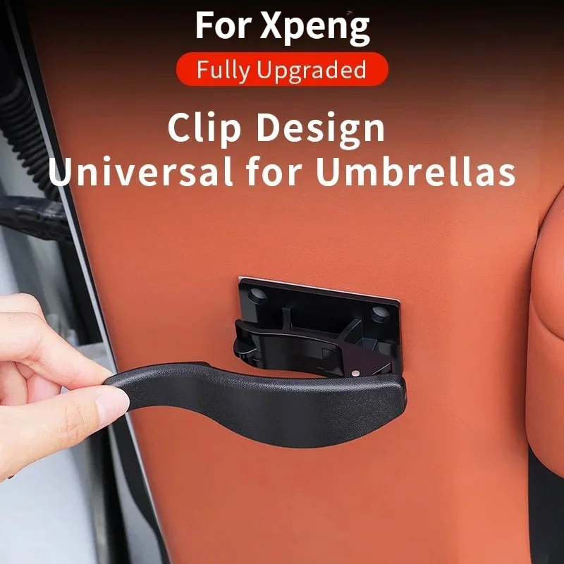 For Xpeng G3 G6 G9 P5 P7 Car Fastener Clip Mini Umbrella Holder Clip Hook Multifunctional Car Rear Trunk Bracket Foldable Clips