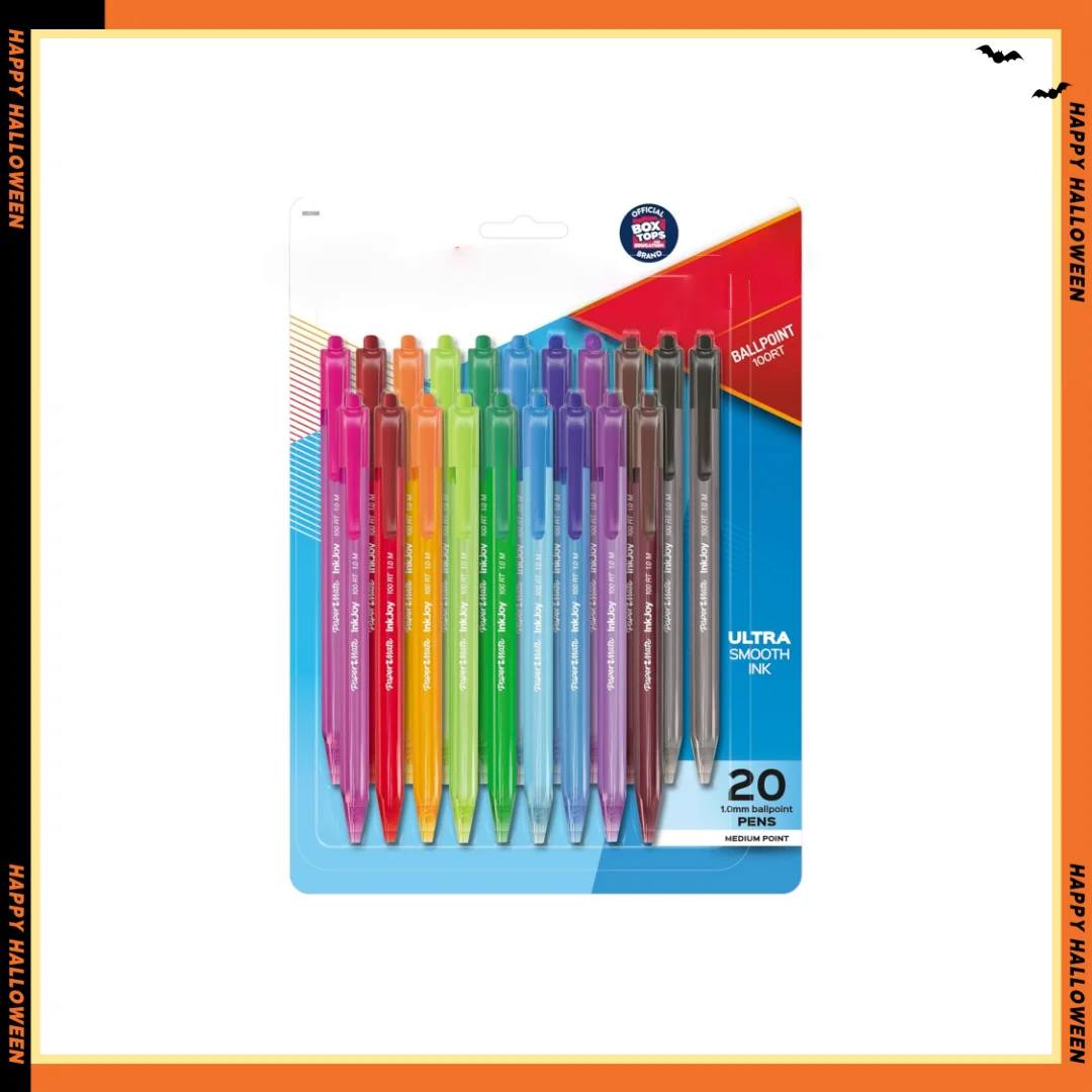 

Retractable Medium Point Ballpoint Pens (1.0mm), 20pk, Bulk Assorted Colors for School, Office & Writing.
