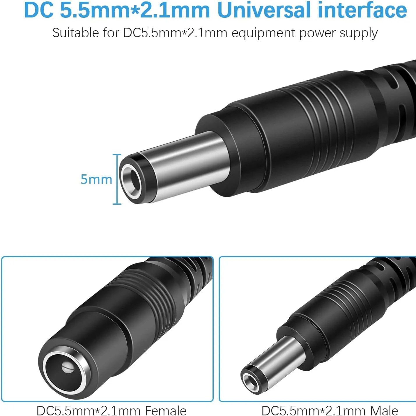 CCTV 10Meters 33FT 2.1x5.5mm Dc 12v Power Extension Cable for Audio Security Cameras Ip Camera Dvr Standalone Led Strip light