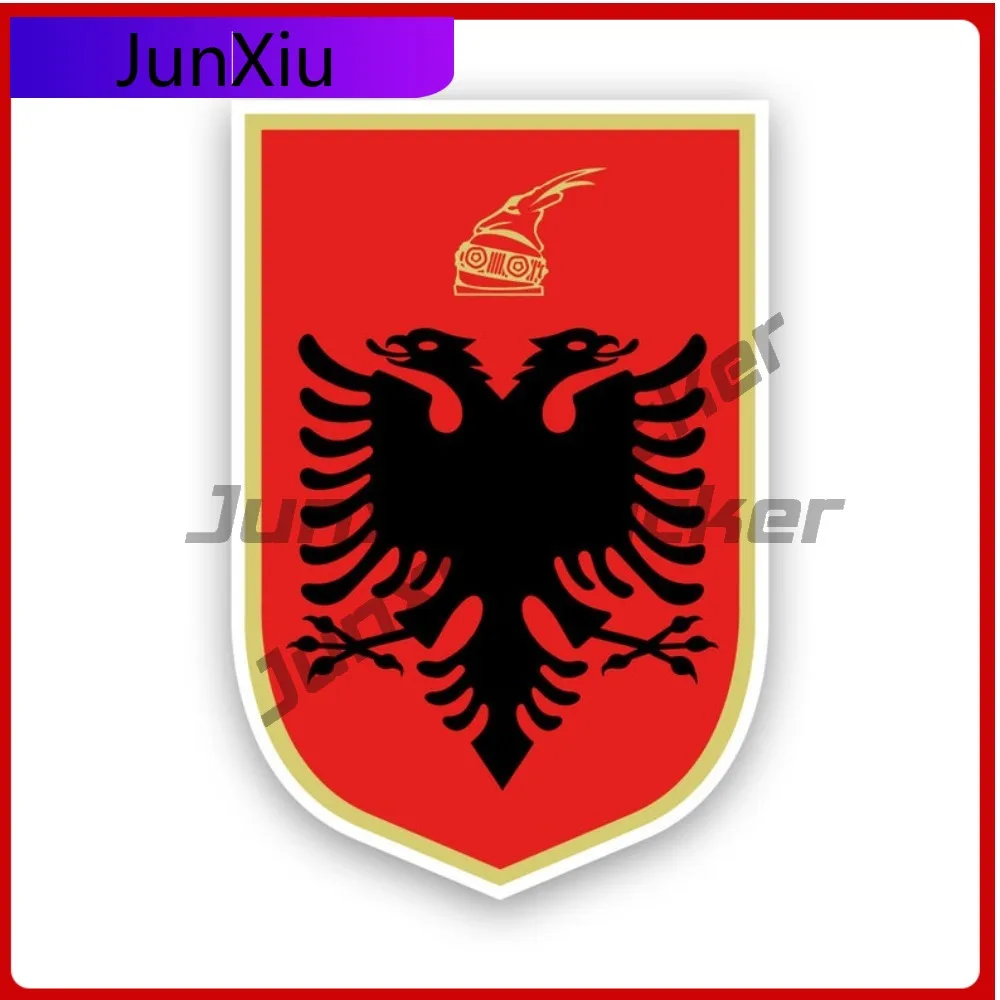 

Cute Albanian Coat Of Arms Sticker Uv Protected Decalsalbania Flag Alb Al Coa Decal Waterproof Sunproof For Rear Window
