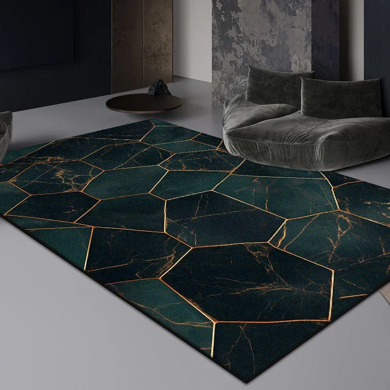 

Зеленый минималистичный коврик для гостиной, спальни, рядом с кроватью, большой нескользящий напольный коврик