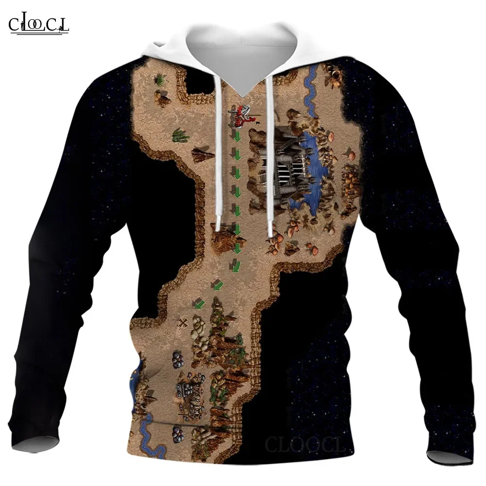 CLOOCL Men Hoodies Classic Game Heroes of Might & Magic 3D All Over Print Hooded Long Sleeve Unisex Harajuku Streetwear Pullover