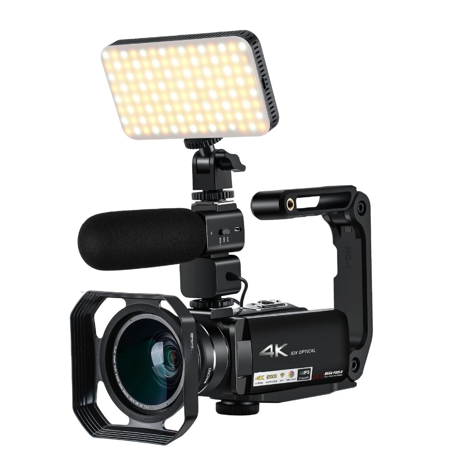 

High definition 4K digital DV conference VLOG camera 10 times light change 1200 times digital zoom