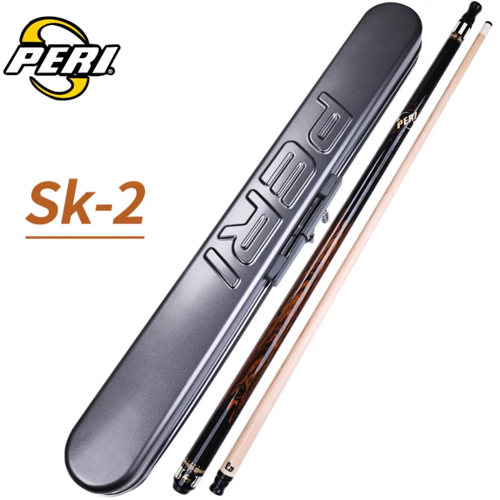 PERI キュー キュー ケース付き PERI-SKシリーズビリヤードプールキュースティック、58インチ、12.5mm