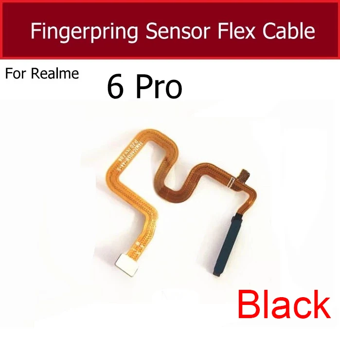 Fingerprint Sensor Flex Cable For OPPO Realme 6 Pro Finger Print Home Button Power Key Touch ID Flex Cable Replacement Parts