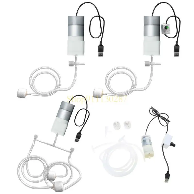 

J1HC USB Aquarium Air Pumps Portable Fish Air Pumps Air Compressor Oxygen Pumps