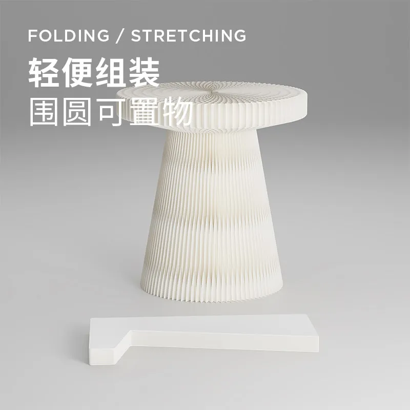 Folding scientist exhibition display stand high and low middle island display stand window creative flowing table clothing store