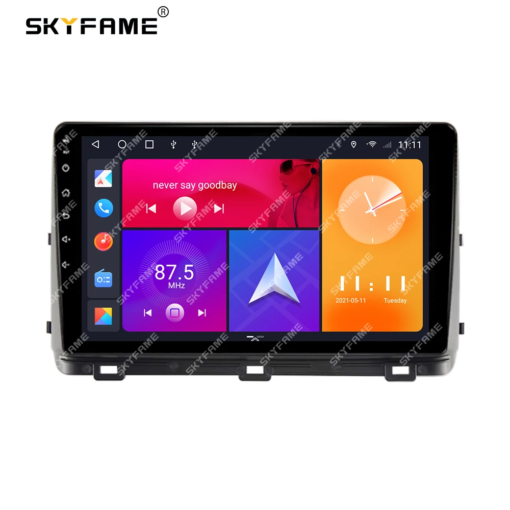 SKYFAME-Adaptador de Fascia para marco de coche, Kit de Panel de montaje para tablero de Radio Android para KIA Ceed 3