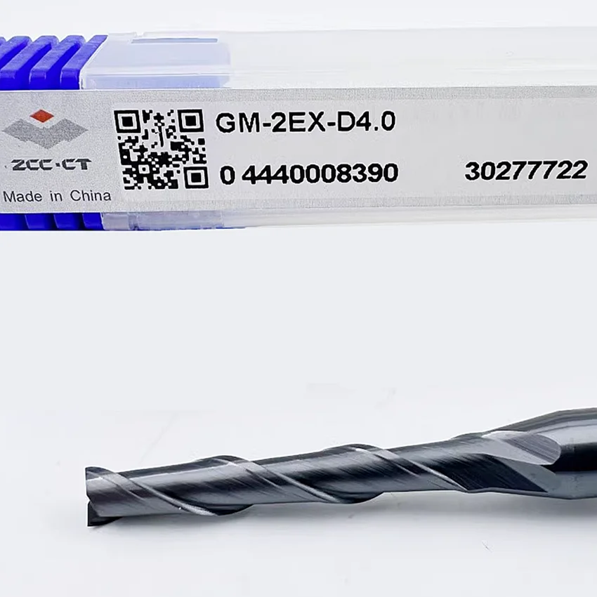 GM-2EX-D4.0 ZCC.CT GM-2EX Two blade straight handle long blade flat end mill D4.0*6*25*75 2F Flat end mills 2 Flutes End Mills