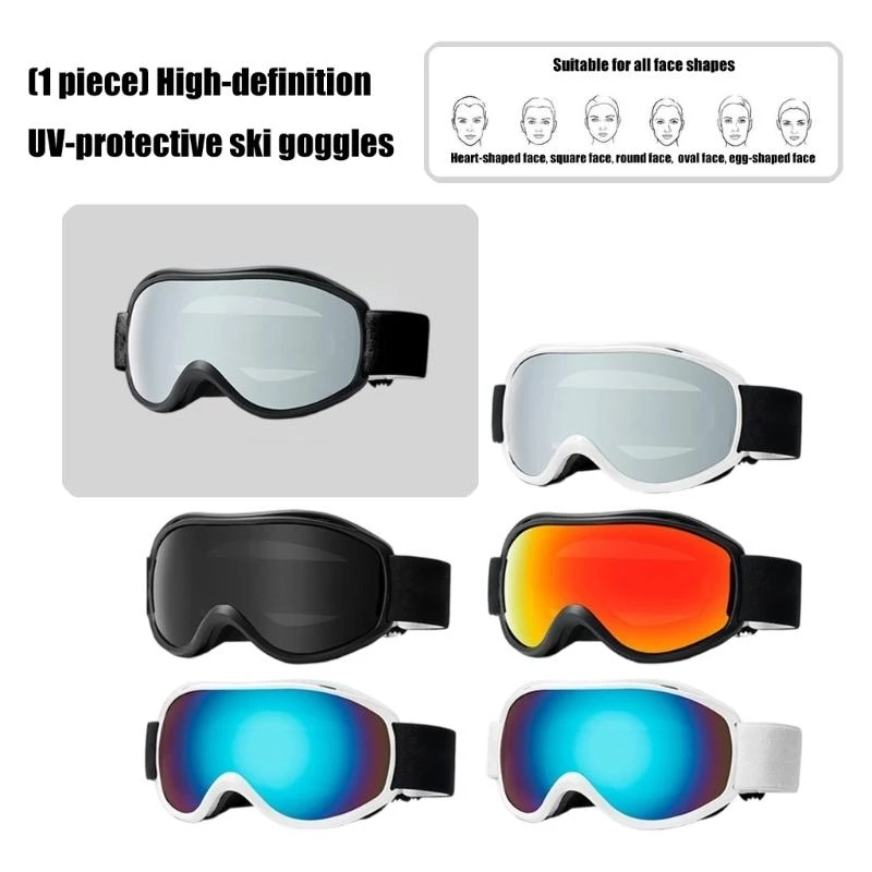 

Ski Goggles Wide View Double Layer Snowboard Goggles for Women Men Cycling 24BD