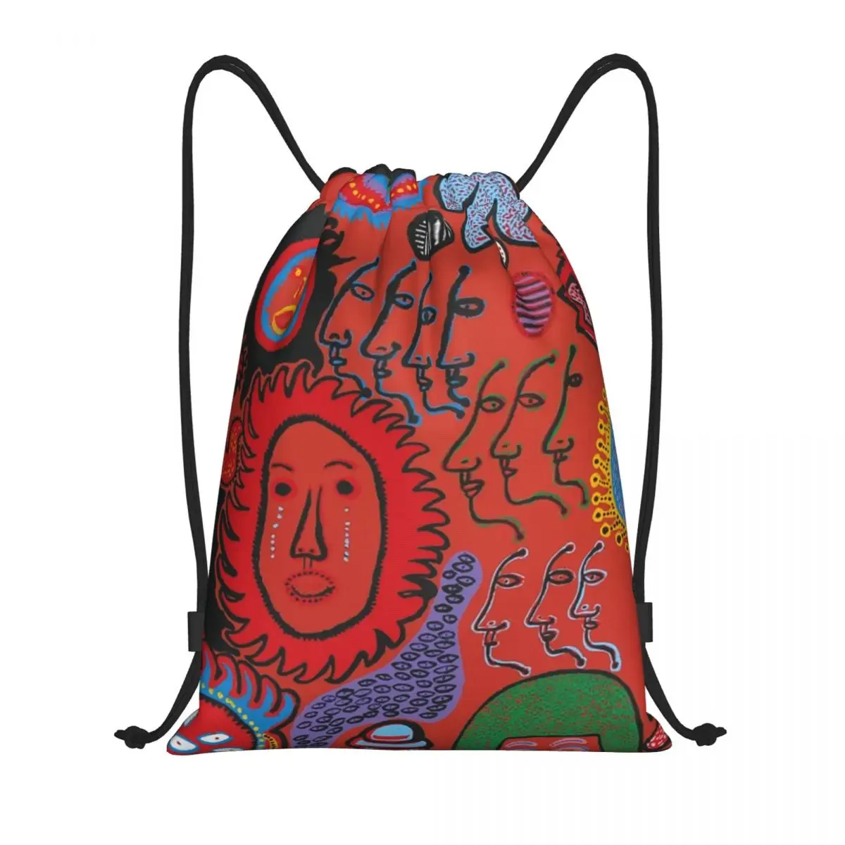

Custom Yayoi Kusama Drawstring Bags Men Women Lightweight My Eternal Soul Sports Gym Storage Backpack