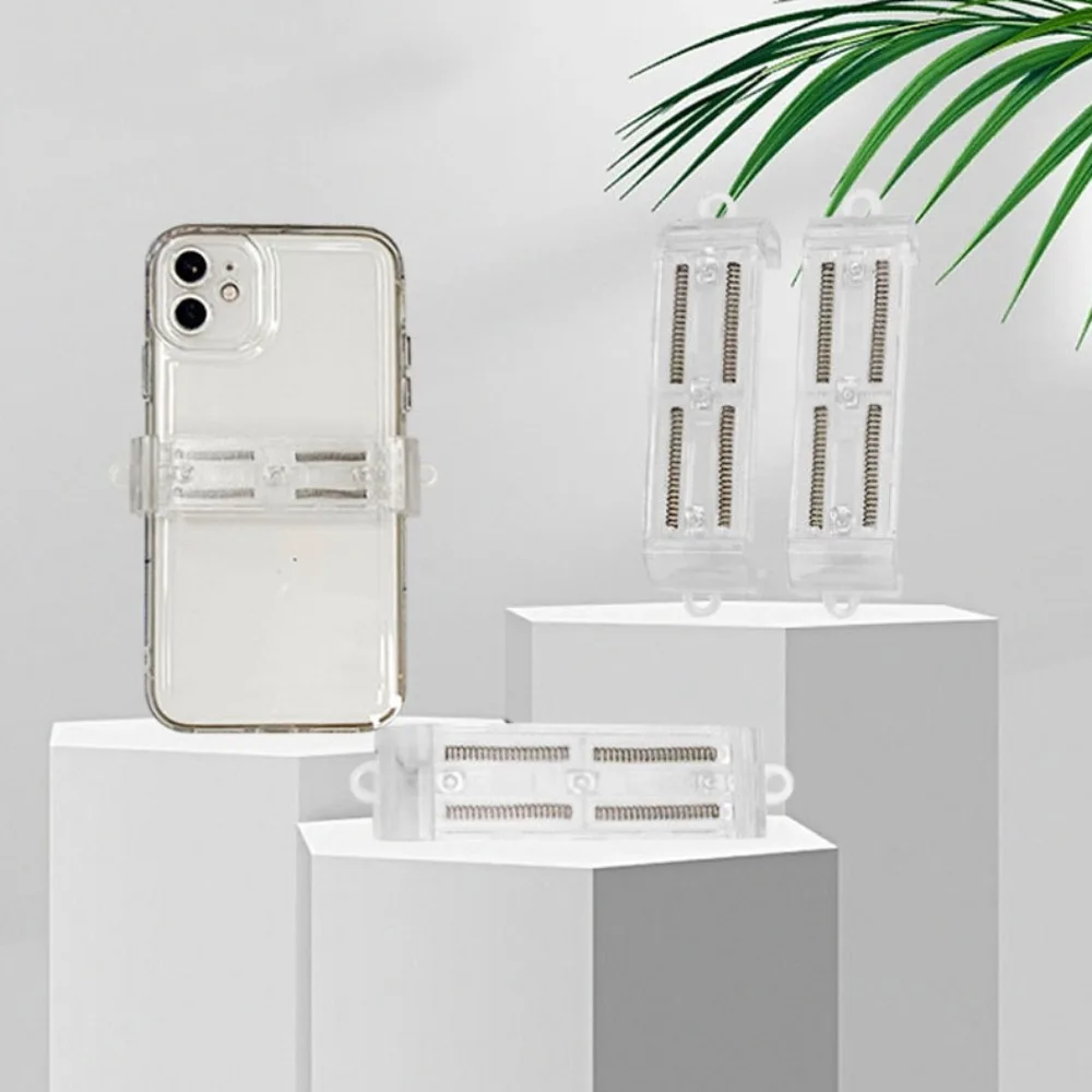 Phone Fixed Frame Transparent Phone Back Clip Adjustable Detachable Phone Clip Holder Wave Style Ultra-Thin Phone Back Bracket
