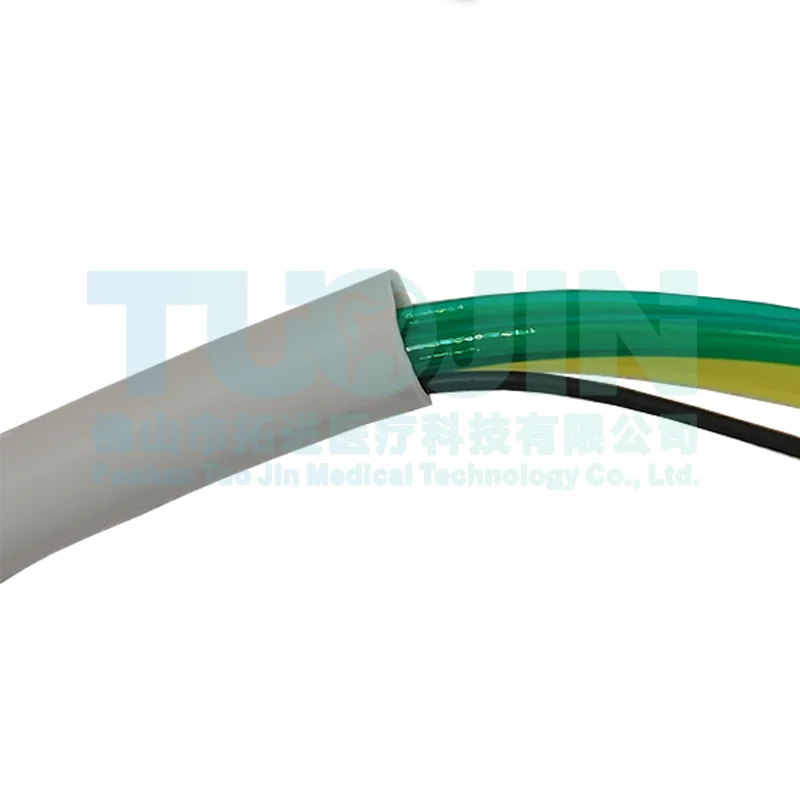 Dental 6 Holes Silicone Fiber Optic Tubing Hose For Handpiece High Speed Handpiece Tube Pipe With Connector  Dental Material