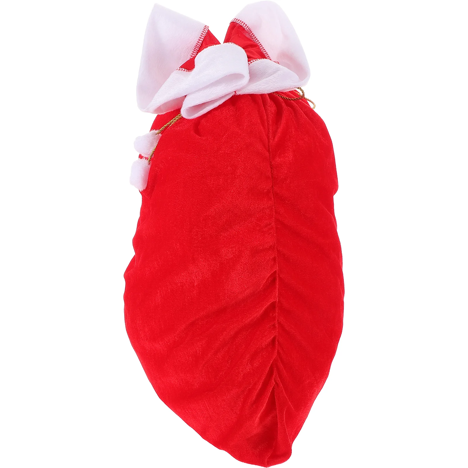 Santa Drawstring Bag Holiday Candy Pouches Large Christmas Bags Decorations Sack Cloth