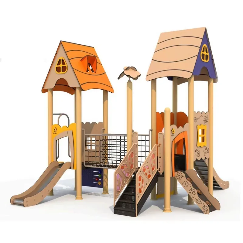 Children's Outdoor Playground Slide Set for Kindergarten and Backyard Gardens