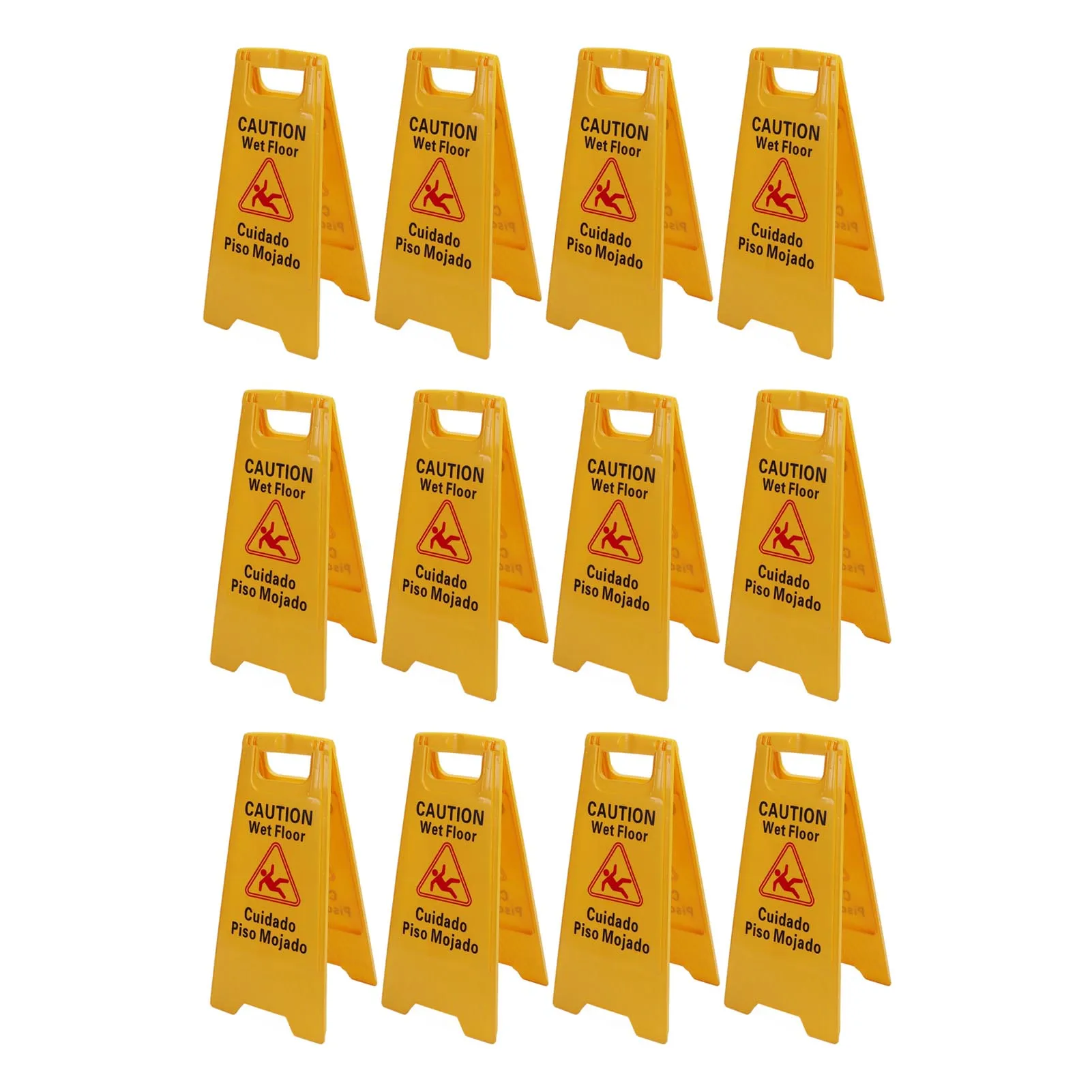 Wet Floor Sign Foldable A Frame Caution Floor Sign Plastic 2 Sided for Indoor Outdoor Double Sided Floor Sign Floor Sign