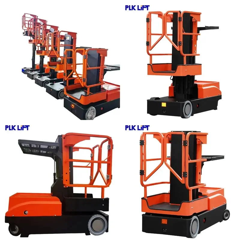 YWM Certificate Electric Lift Truck Mobile Man Lifters Stock Picker Aerial Platforms