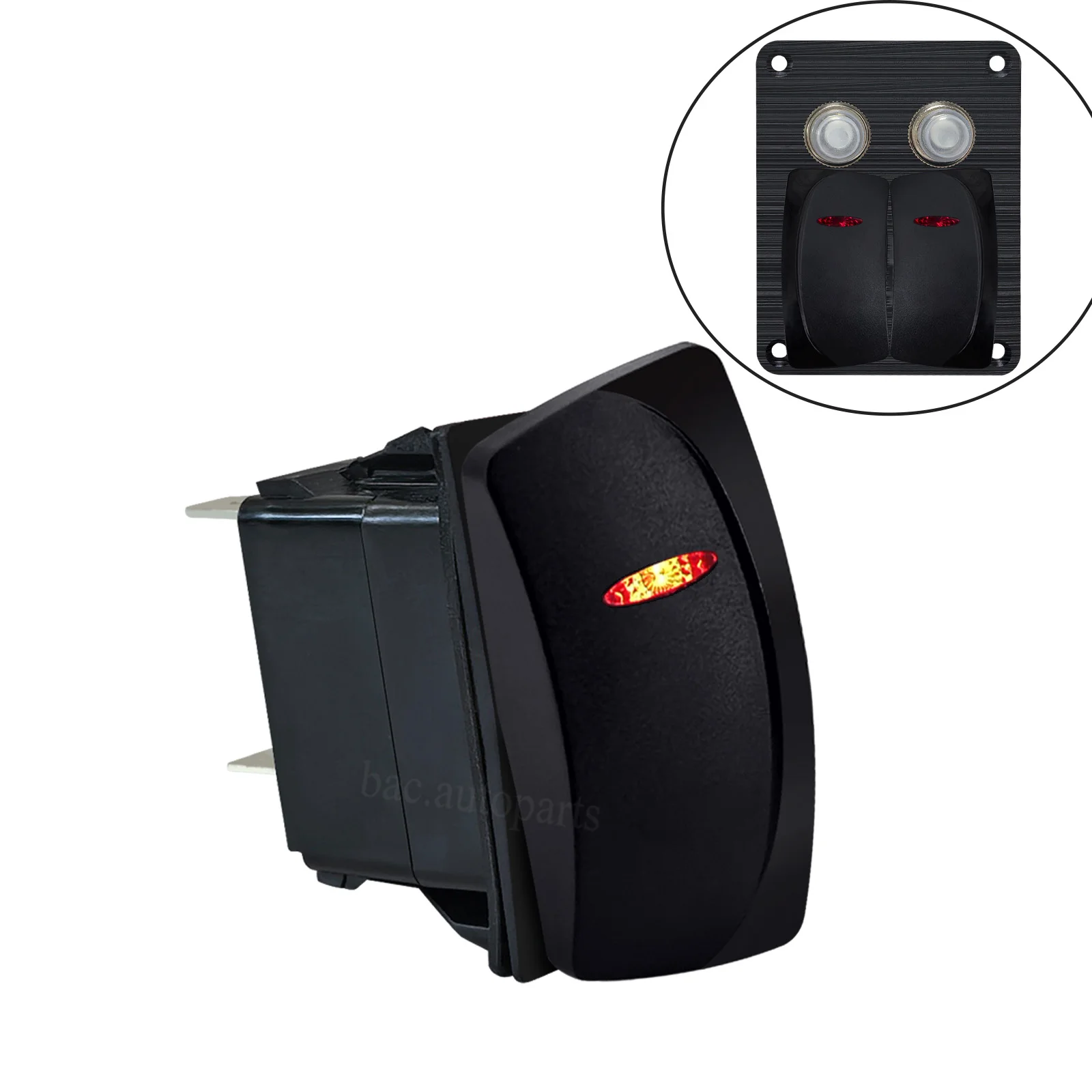 Waterproof Momentary ON-OFF ON-ON Rocker Switch12V Red LED SPST/SPDT/DPST STEREO BILGE PUMP COCKPIT DECK for Marine Boat Car 4x4