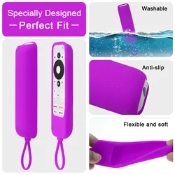Silicone Case Fit for ONLY for Onn Android TV 4K UHD Stick TV Box 100024646 100026240 Protective Sheath Cover Anti-Slip 