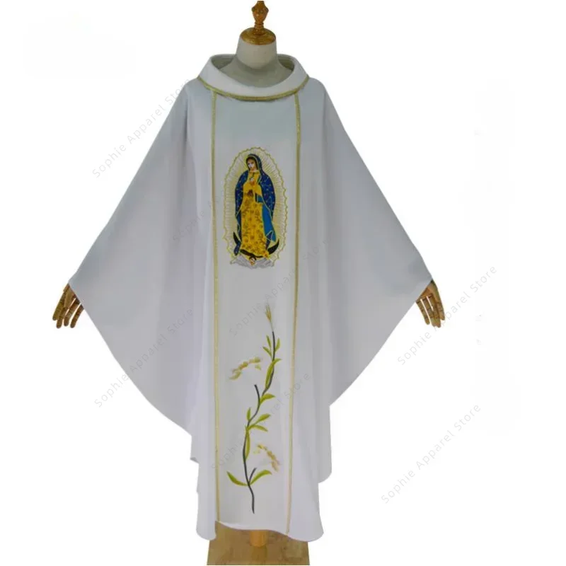 Chasuble Our Lady of Guadalupe Vestments Pastors Costume Christian Liturgical Clergy Robe Churches Catholic Priest Uniform