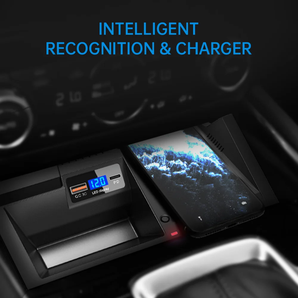 For Mazda CX-5 CX5 2017 2017 2019 2020 2021 2022 2023 2024 Car Phone Holder Wireless Charger Fast Charging 15W Trim