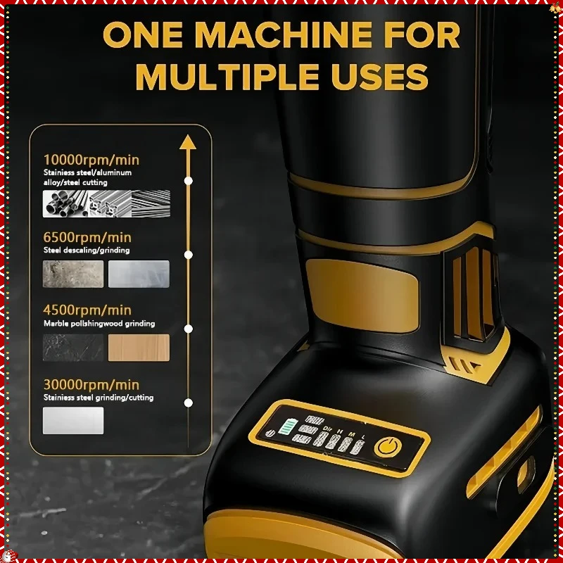صالح ديوالت DCG406 9000 دورة في الدقيقة آلة القطع اللاسلكية تأثير الملمع آلة 125 مللي متر فرش زاوية طاحونة أداة السلطة القابلة لإعادة الشحن