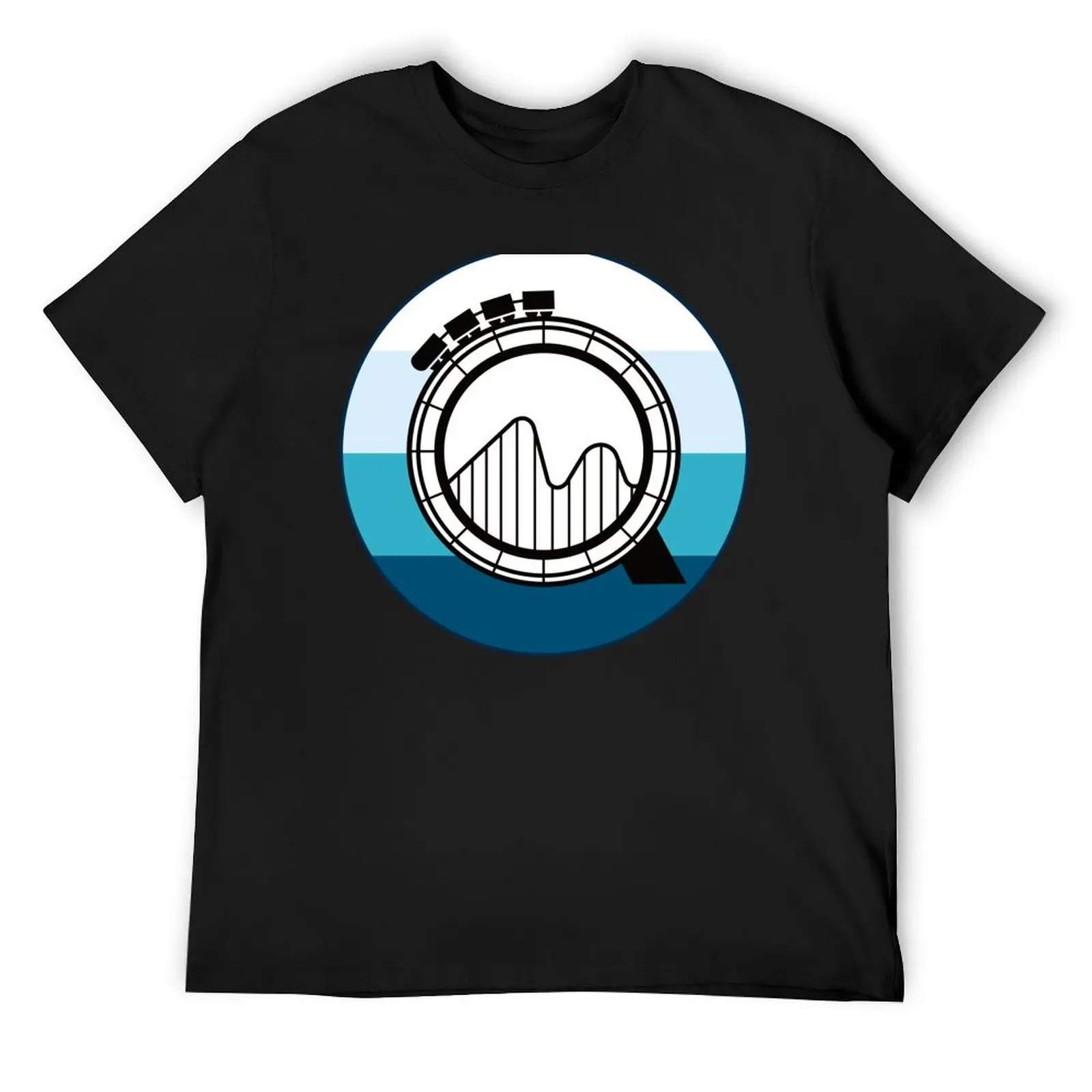 

Coastin’ With Quayz “Q” Circle Logo T-Shirt Louboutins kawaii clothes plus size tops tees mens vintage t shirts