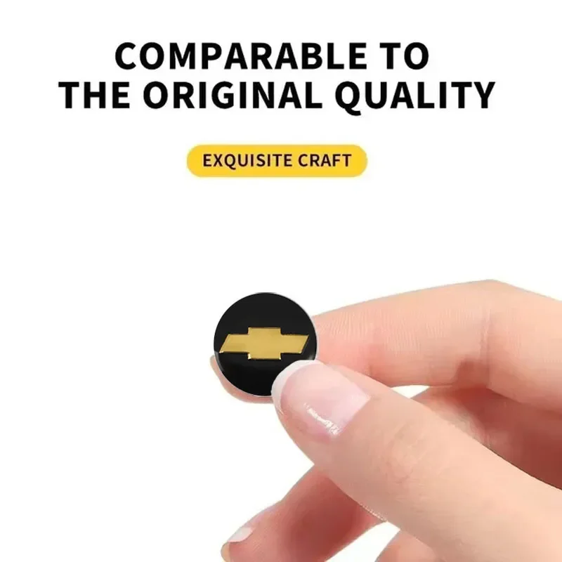 Metal Car Styling Key Shell Stickers 14/18mm Chevrolet Logo Badge Emblem For Chevrolet Silverado Malibu Cruze Blazer Spark Aveo - view 4