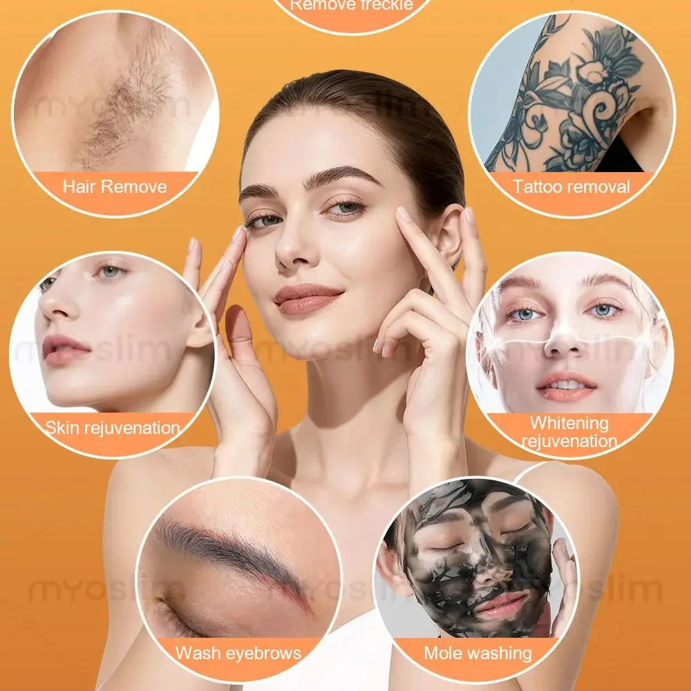 

Vertical 4 in1 Laser Diode Hair Removal Machine Soprano 4000W Carbon Stripping Pigment Tattoo Removal Beauty Epilation Equipment