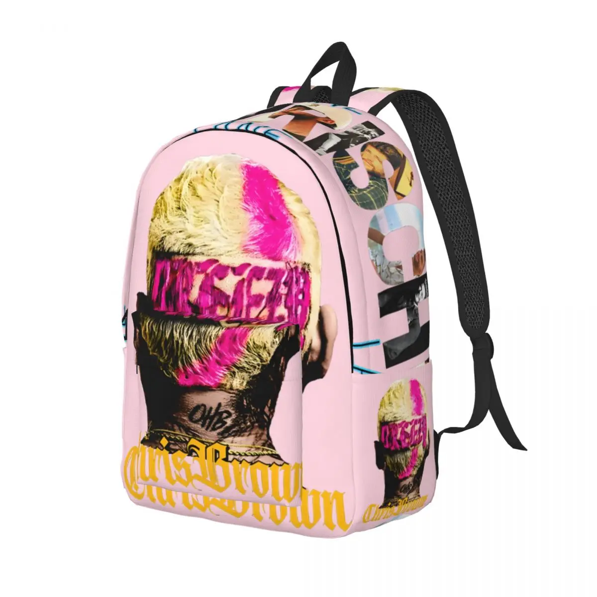 Sac de rangement grande capacité pour femme, sac de jardin d'enfants, cadeau de retour à l'école, utilisation pour les touristes, travail de bureau, école, Chris Brown, 11 Tour, 2024