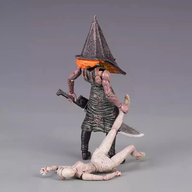 

Silent Hill Sp 055 Red Pyramid Thing Sp 061 Bubble Head Nurse Articulated Action Figures Collectible Desktop Display Model
