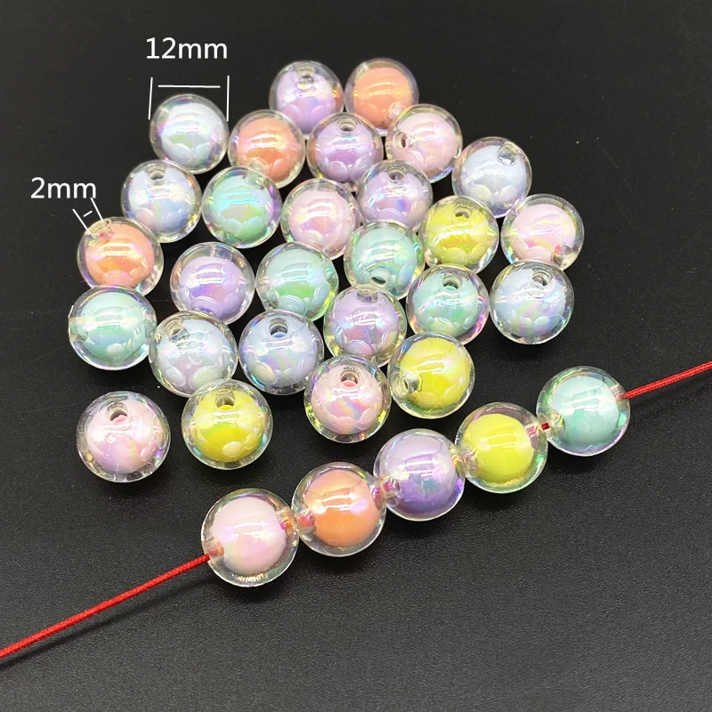 20 pcs AB Color Heart Acrylic Beads Star Shape  Charms Bracelet Necklace  For Jewelry Making DIY Accessories #ZZ04