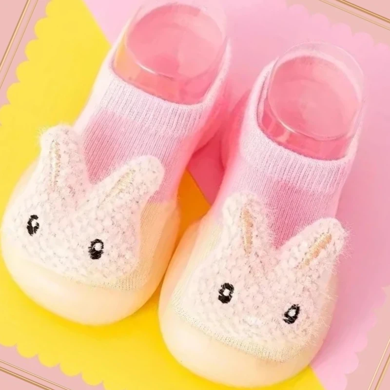 

Новая весенняя детская обувь для малышей, нескользящая домашняя детская обувь с трехмерными животными, напольная обувь