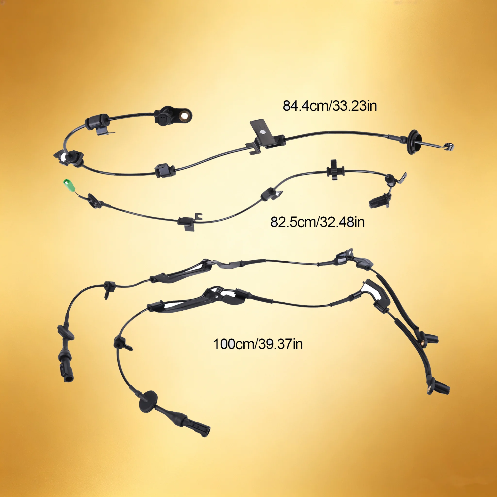 4Pcs ABS Wheel Speed Sensors Front Rear Wheels Compatible for Ford Escape 2009-2012 Replaces 9L8Z-2C205-A, 9L8Z2C204A 9L8Z2C190A 9L8Z2C191A