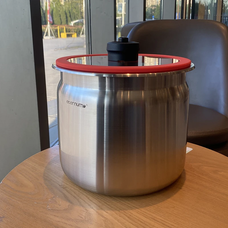 

Большой вместительный контейнер для хранения риса, кухонная корзина из нержавеющей стали, мука, зерна, канистра в зернах, домашняя кладовая, организация