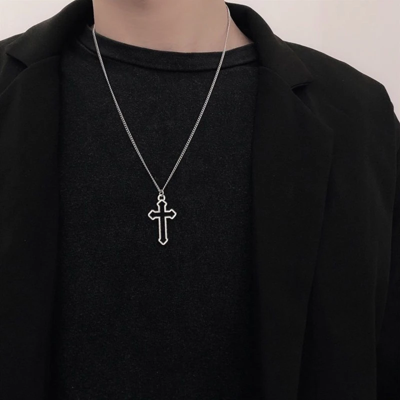 Hollow For Pendant Necklace Thin Chain Punk Hiphop Necklace Simple Pendant For Men Boys Women Easter Gift Pr