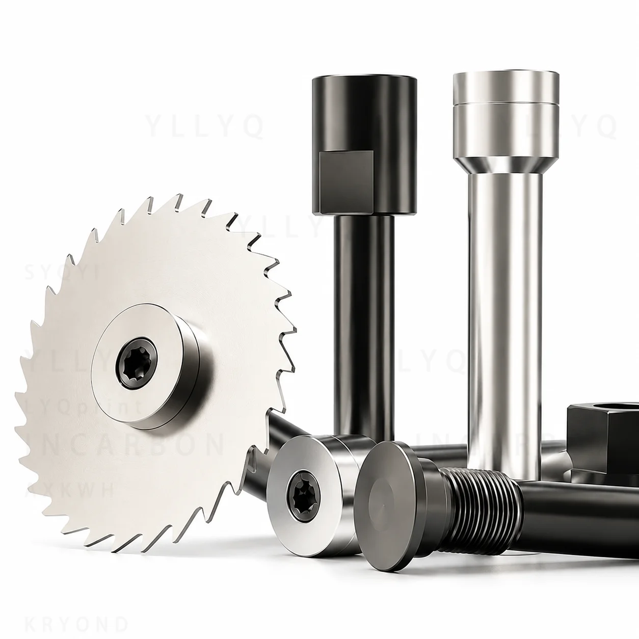 1PC Saw Blade Milling Cutter Tungsten Carbide Slotted Side Milling Cutter Solid Holder CNC Slotting Tool Metal Processing