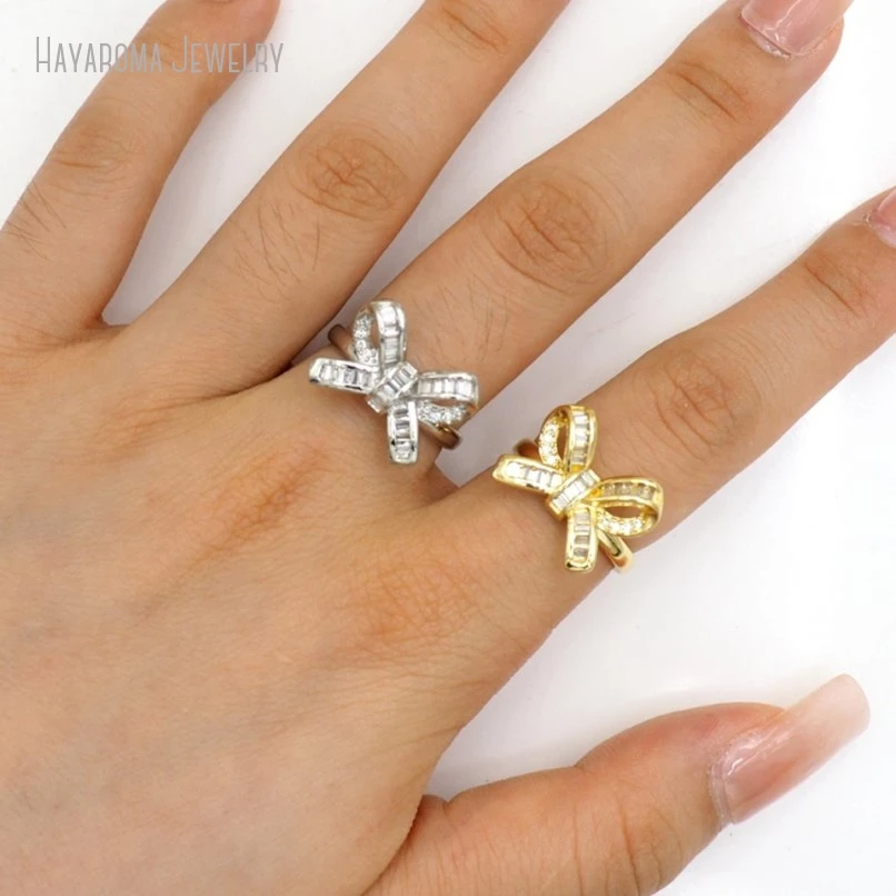 

10Pcs Wholesale Metal Copper Bowknot Ring RM51051