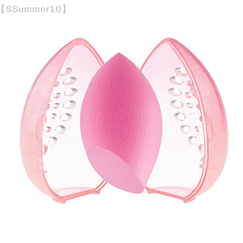 【SSummer10】Egg Shape Plastic Cosmetics Puff Holder Stand - Breathable Empty Storage Display Organizer Rack for Makeup Sponge【SS】 view 5