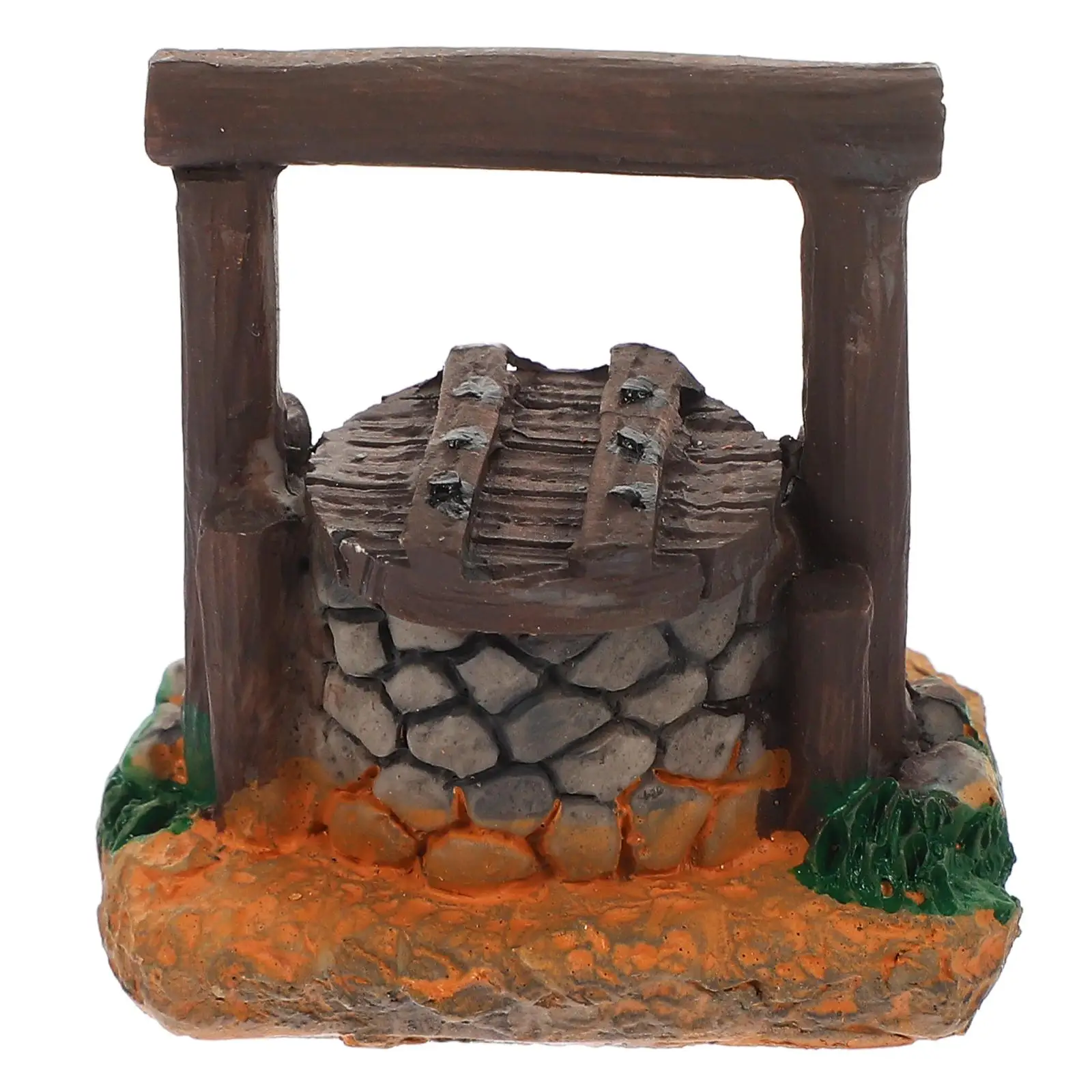 

Tiny Retro Stone Well Arrangement Halloween Chinese Aquarium Decoration Decorative