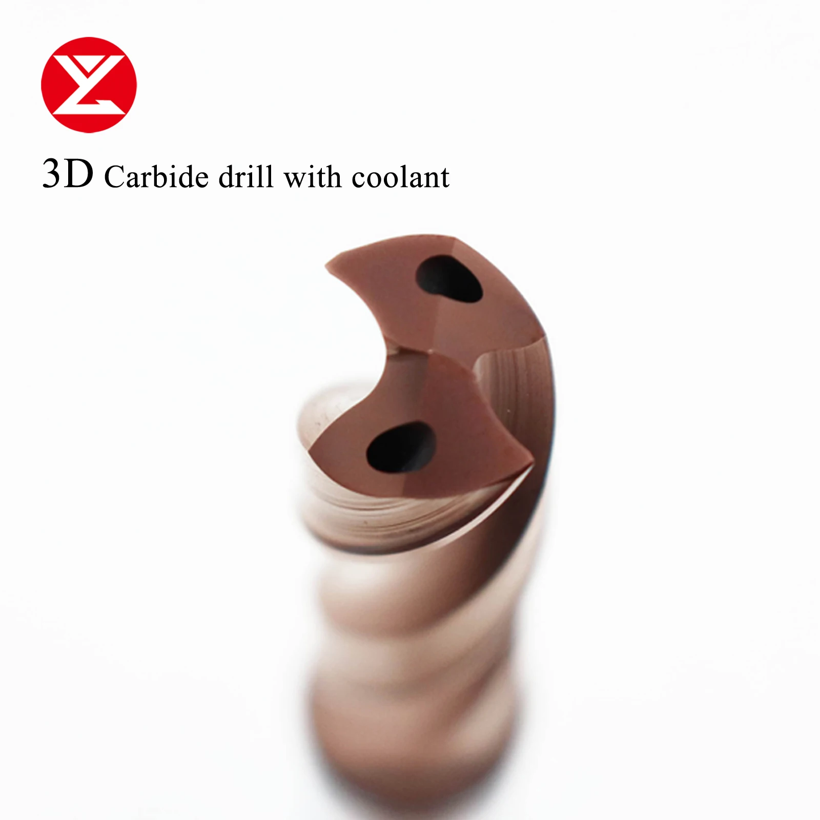CNC 3D Dia.3.4-20mm taladro de carburo sólido revestimiento DIN6535HA con broca de refrigerante amplia variedad de materiales aleación acero inoxidable