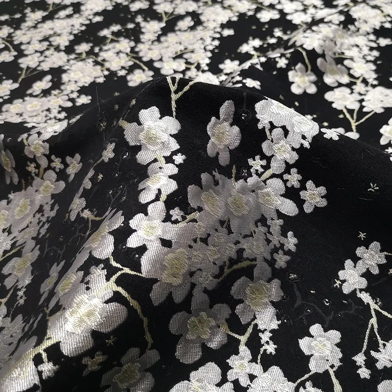 

Jacquard Brocade Yarn-dyed Fabric High-end Brand Fashion Design for Dress Tang Suit Cheongsam Cloth by the Meter for Sewing Diy