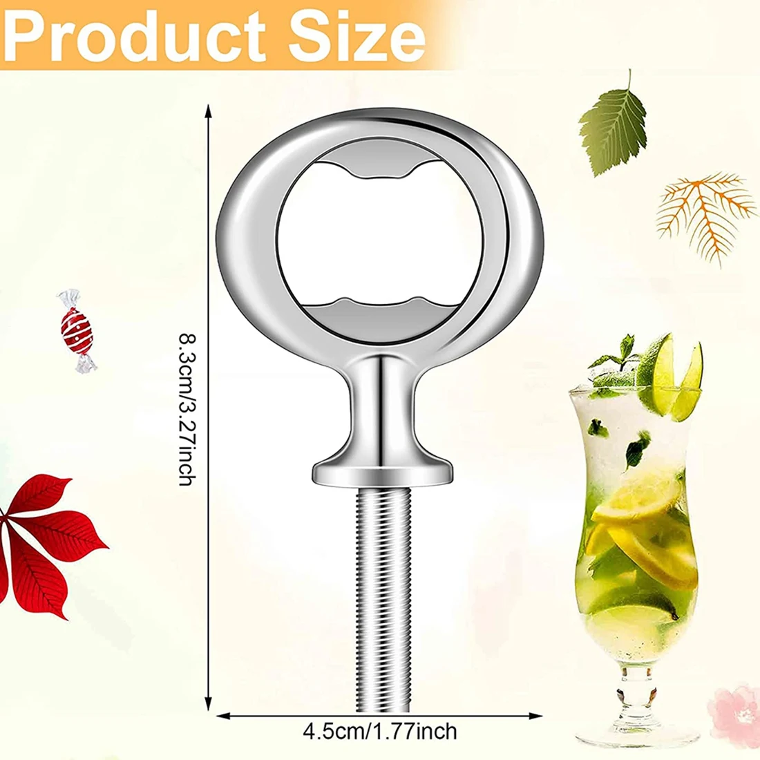크리스마스 DIY 공예 맥주 병따개, 목재 터닝 프로젝트용 빈 병따개, 15 개