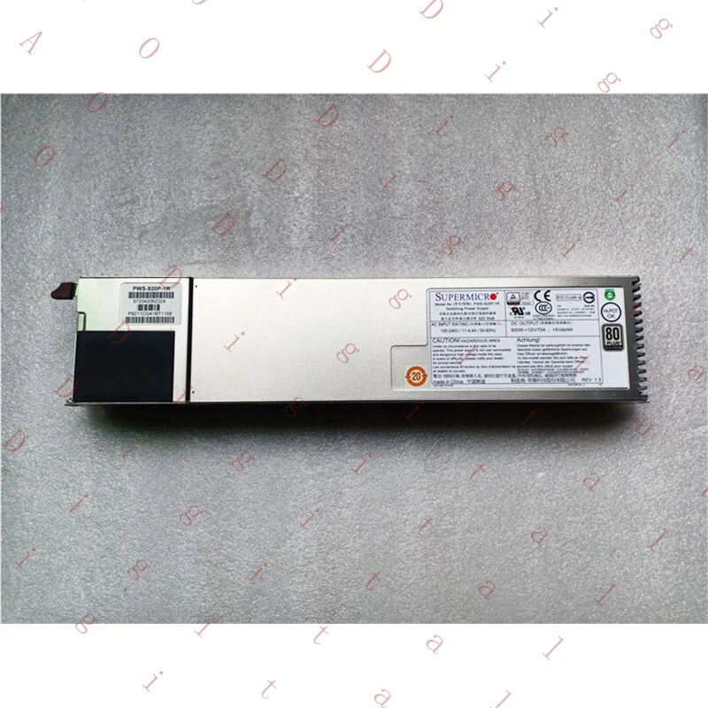 

WW 920W Redundant Power Supply For Supermicro PWS-920P-1R