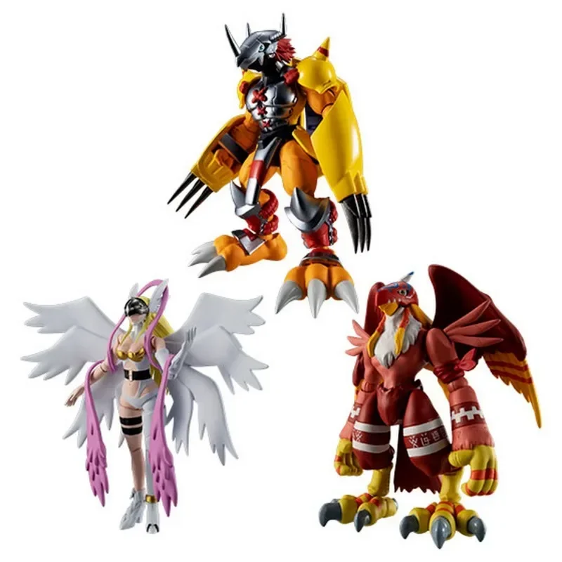 Original Bandai Figures Digimon Adventure War Greymon Zudomon Omegamon Holy Angemon Angewomon Metal Garurumon Lilimon Box Toys