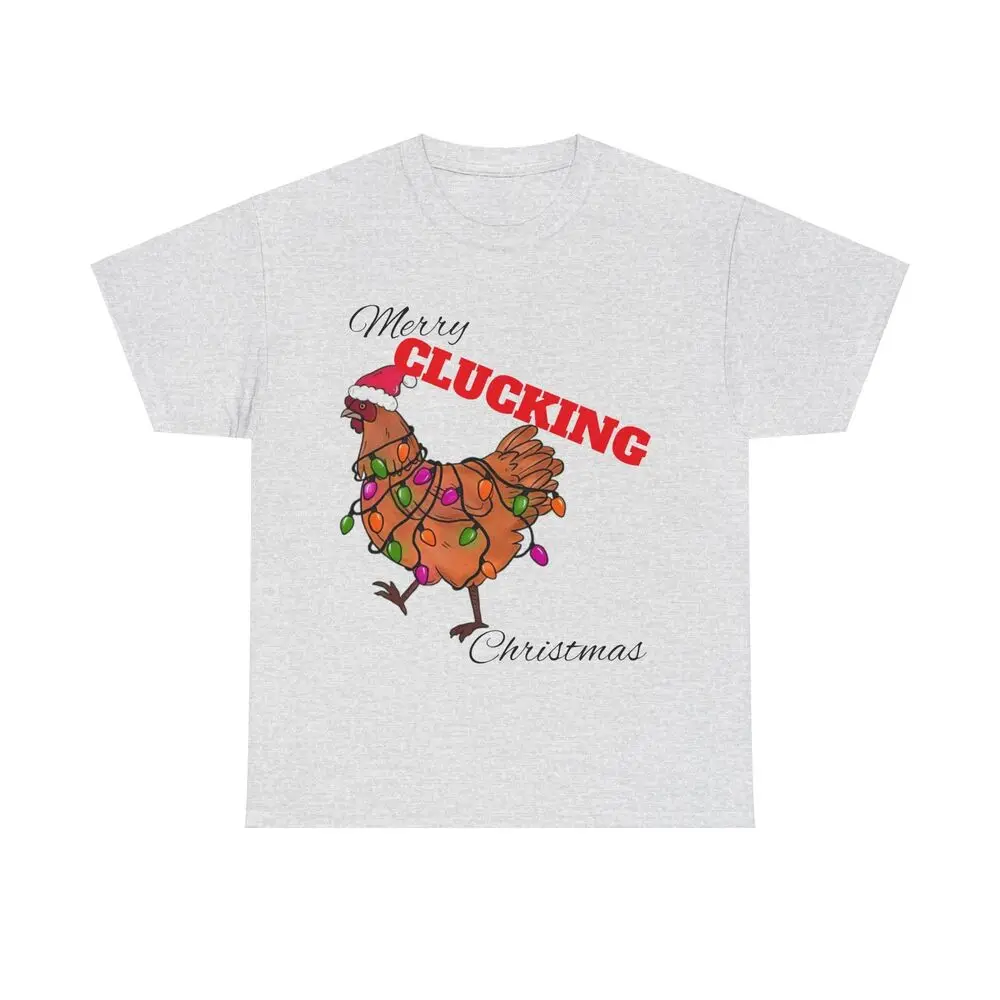 Merry Clucking Christmas   Unisex T-shirts Luxury brand vintage oversized