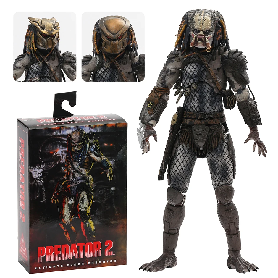 

NECA Predator 2 1990, экшн-фигурка в стиле фильма Ultimate Elder Predator 7 дюймов, искусственная кожа