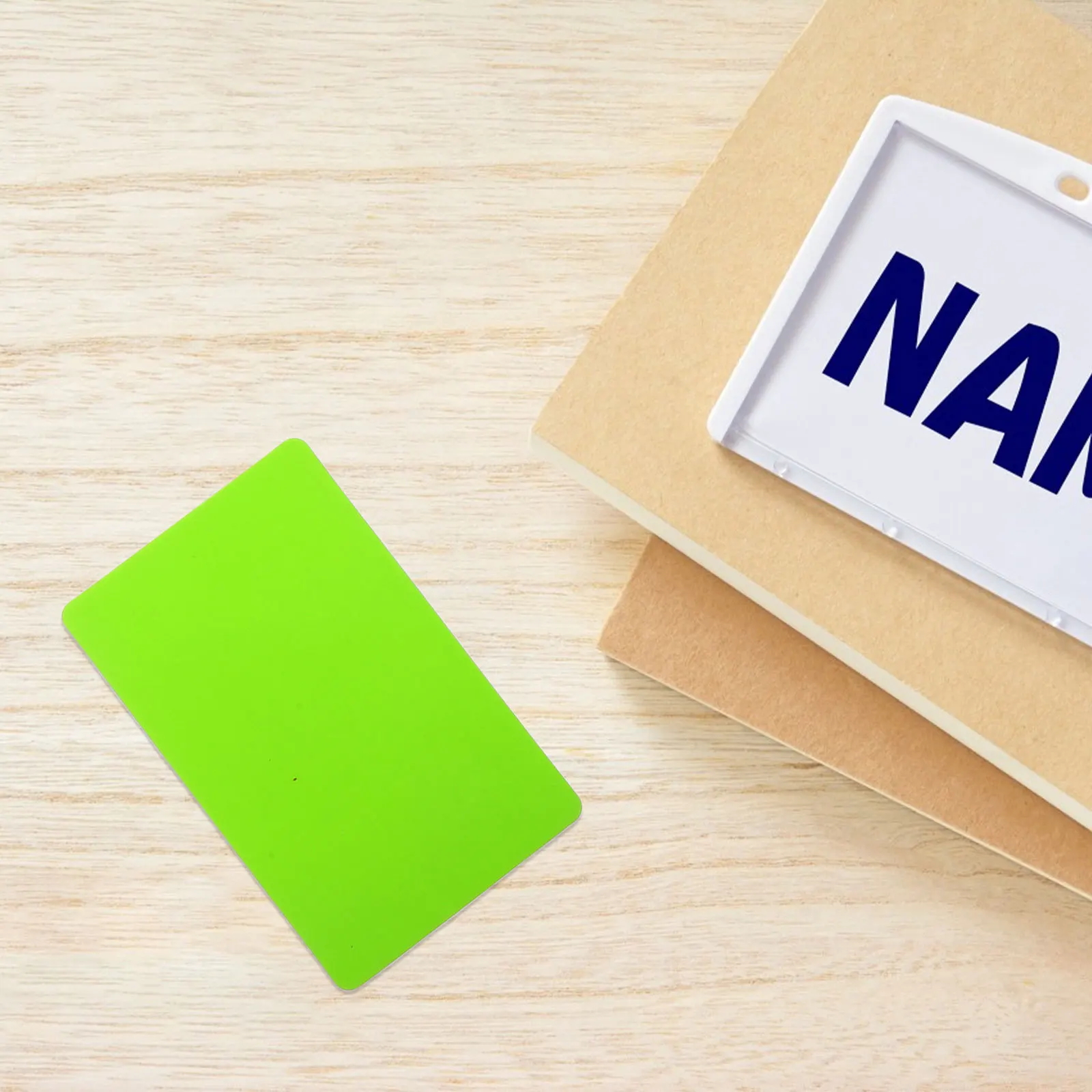 

60Pcs Blank Plastic Sheets Cards for DIY Work Name Tags Employee Id Badges Customer Business Client Printing Note Cards