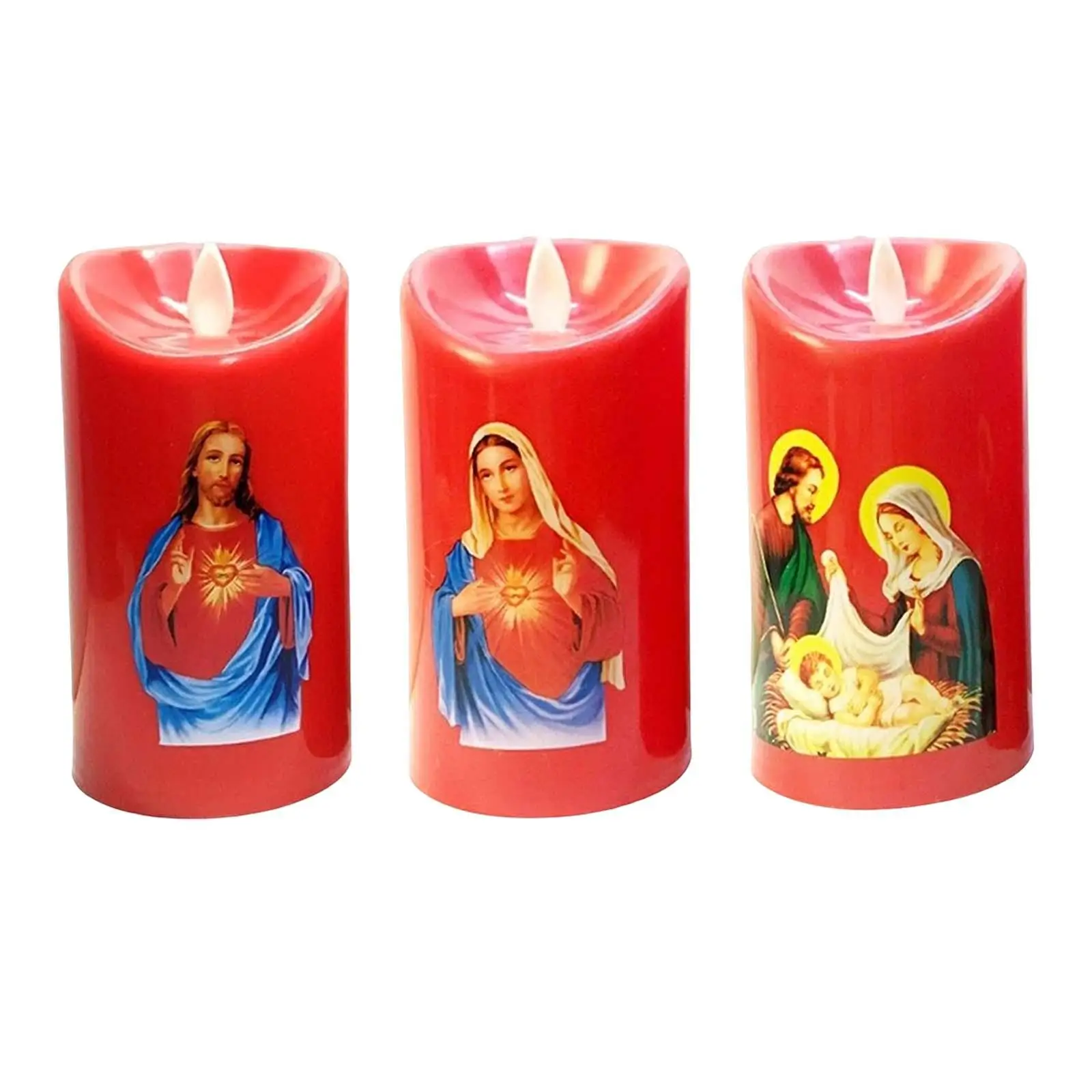 Saint LED Candle Flameless tea light candles for festival decorations